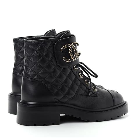 chanel female boots|Chanel combat boots women.